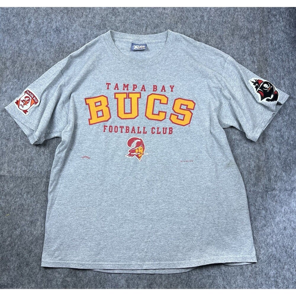 Vtg Lee Sport Nutmeg Tampa Bay Buccaneers Men's T-Shirt 1995 NFL Football Sz XL